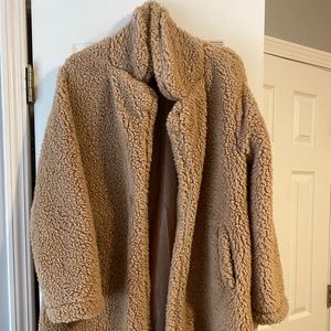 tan sherpa jacket